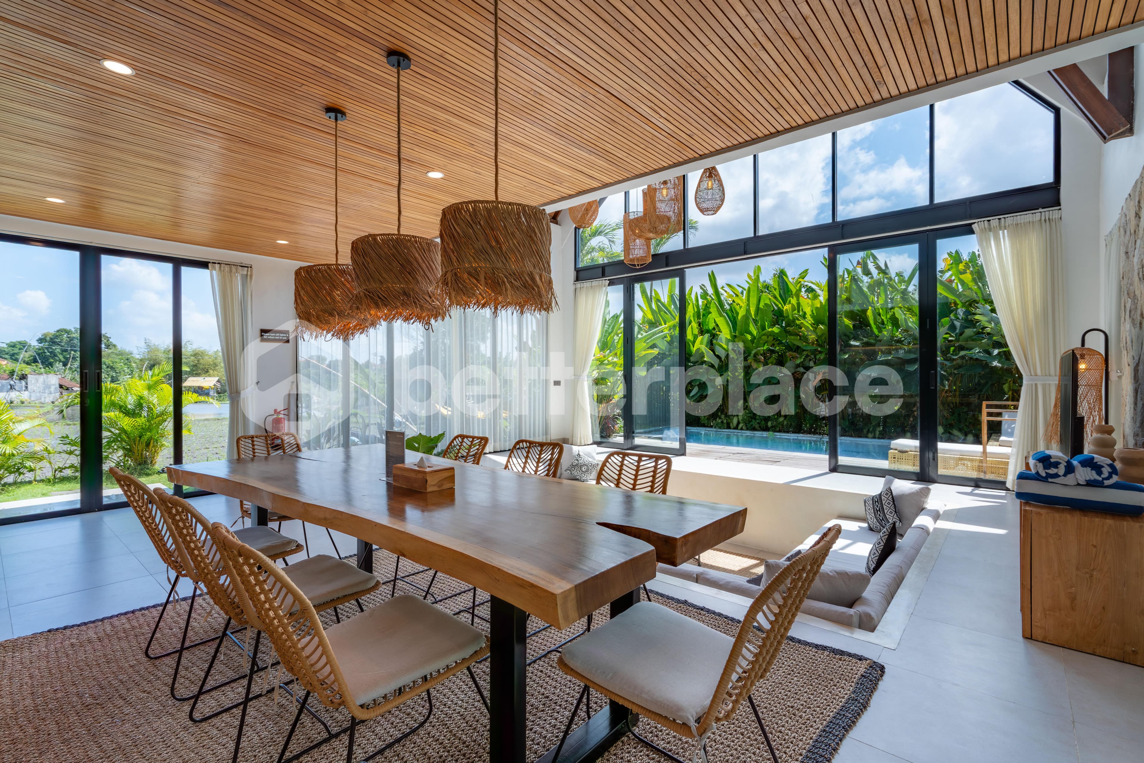 Tropical Glass Retreat — 2BR Leasehold Villa in Kerobokan