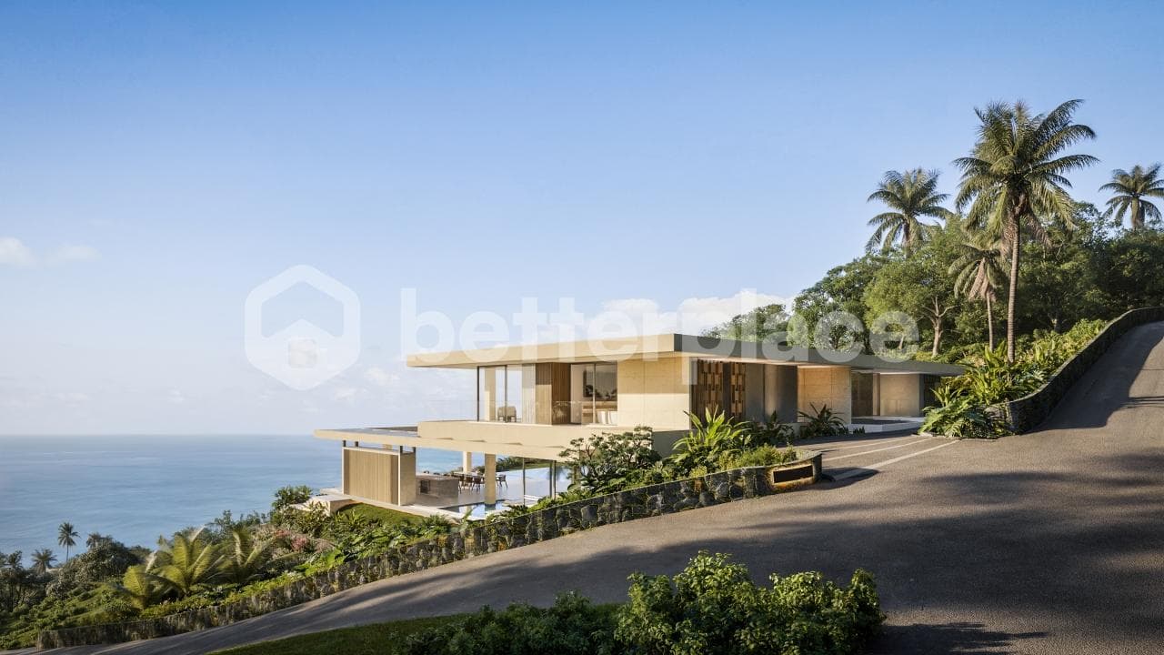 A Masterpiece of Contemporary Island Architecture Offering Unparalleled Privacy 4-Bed Villa, Endless Ocean Views, and Refined Tropical Elegance