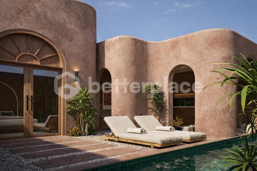 Discover Elevated Coastal Living in a Modern Moroccan 1-Bed Villa with Private Pool, Steps from the Pristine Shores of Kuta Lombok