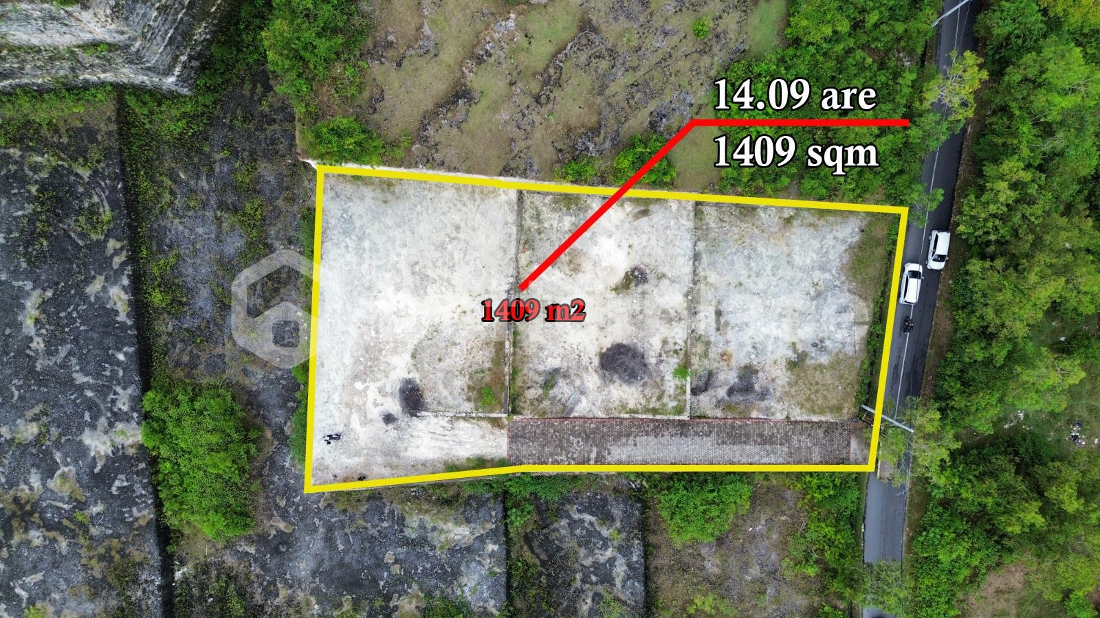 Elevated Ungasan Land — 1,409 sqm Leasehold with Achievable Ocean Views, Ten Minutes from Melasti Beach