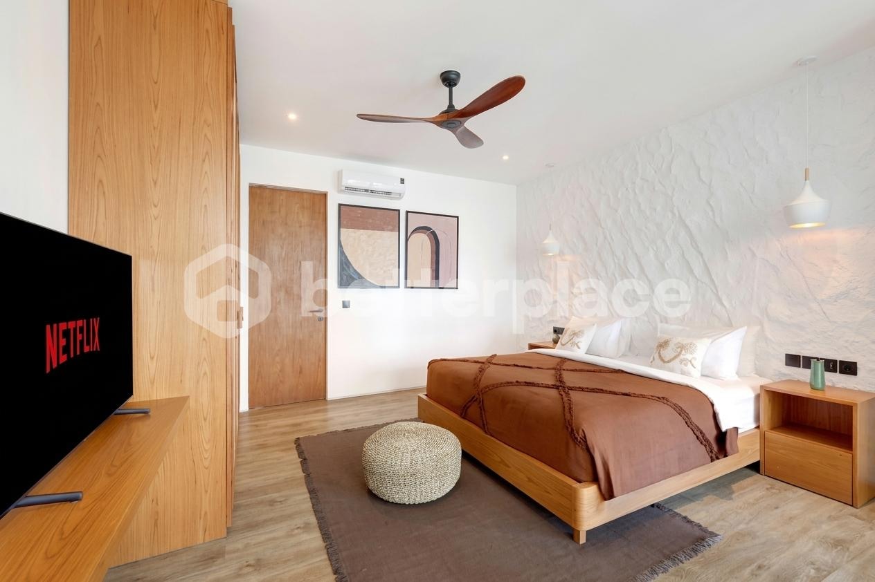 Three-Storey Premium 3-Bed Villa in the Heart of Canggu — Rooftop Pool-Jacuzzi, Open-Air Kitchen and Rice Field Panoramas