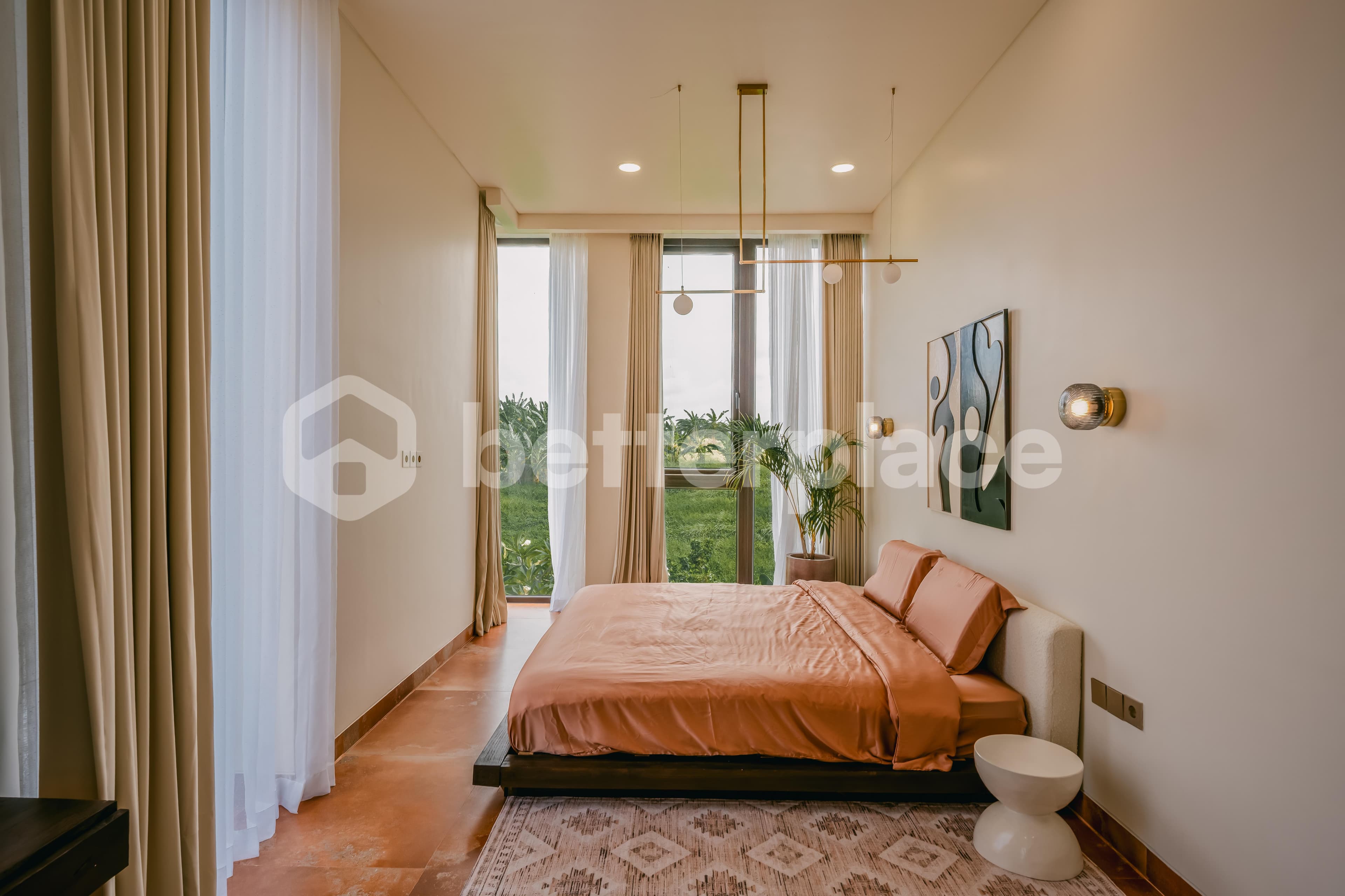A Unique Duplex Design Blending Contemporary Style and Balinese Tradition in Canggu, Tumbak Bayuh