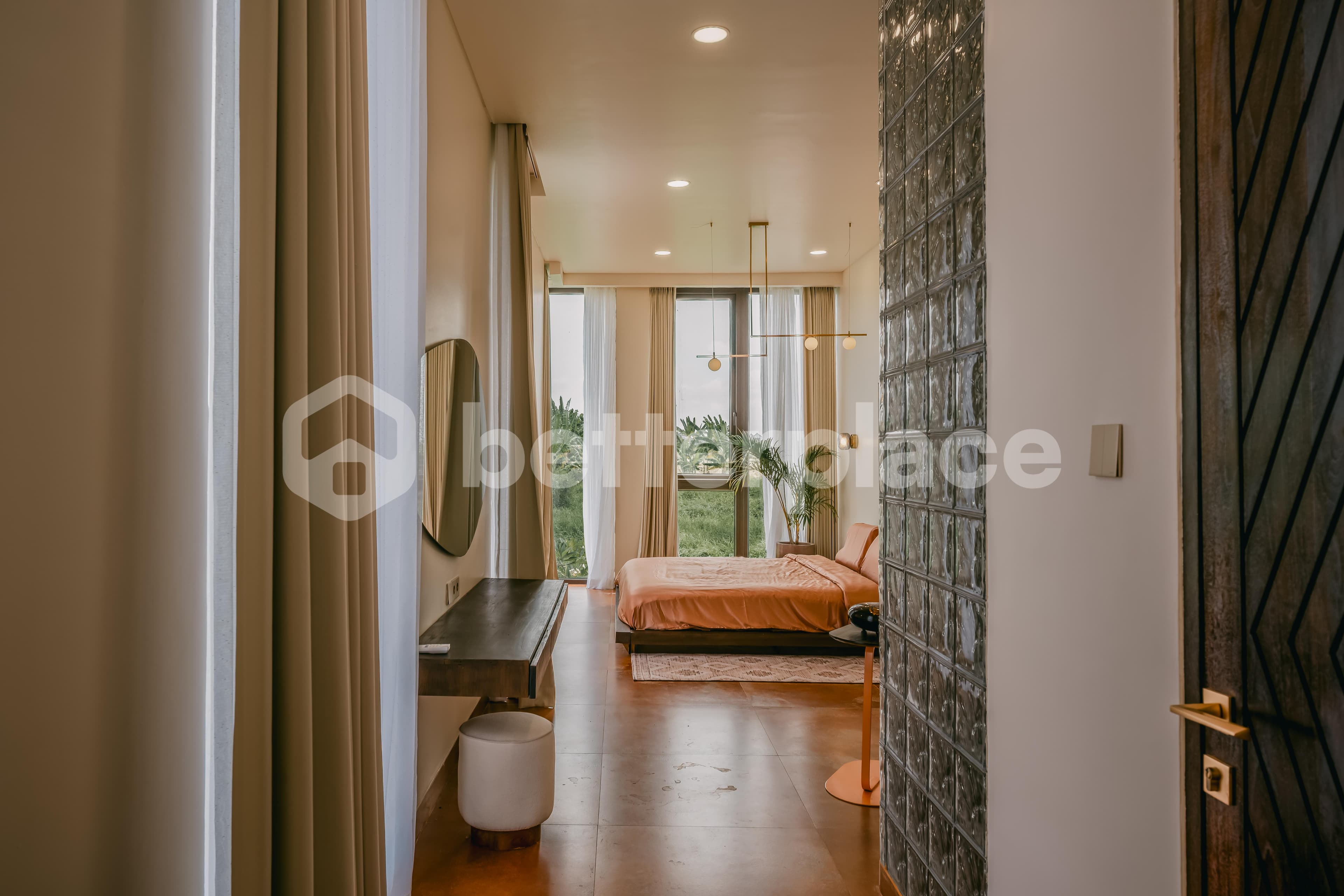 A Unique Duplex Design Blending Contemporary Style and Balinese Tradition in Canggu, Tumbak Bayuh