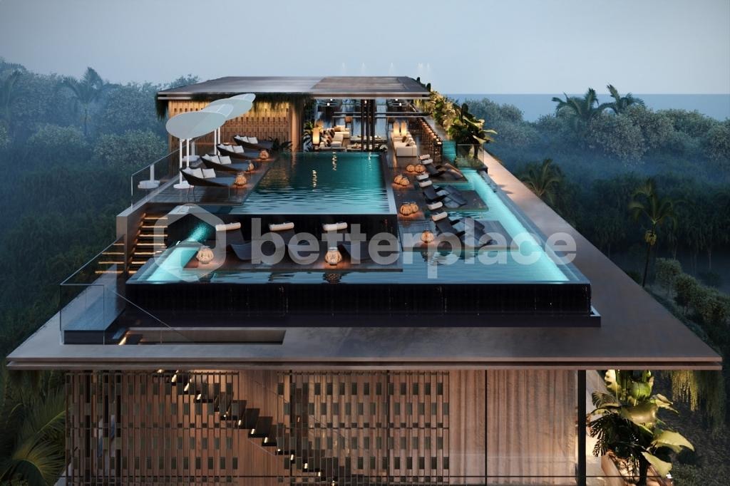 Live the High Life: Elegant and Furnished Leasehold 1-Bed Ocean View in Canggu – Lima Beach