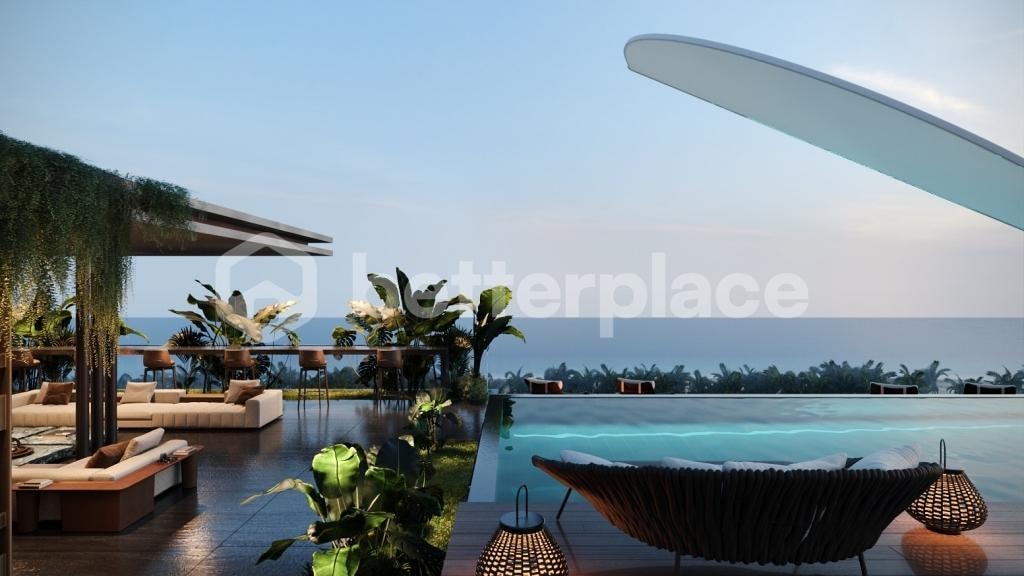 Live the High Life: Elegant and Furnished Leasehold 1-Bed Ocean View in Canggu – Lima Beach