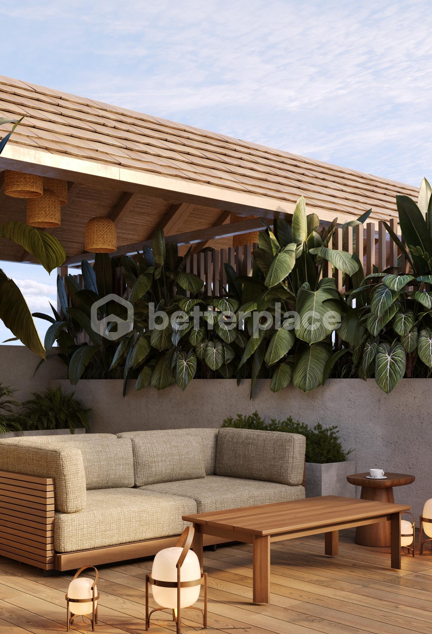Modern Coastal Penthouse Living Near Melasti Beach