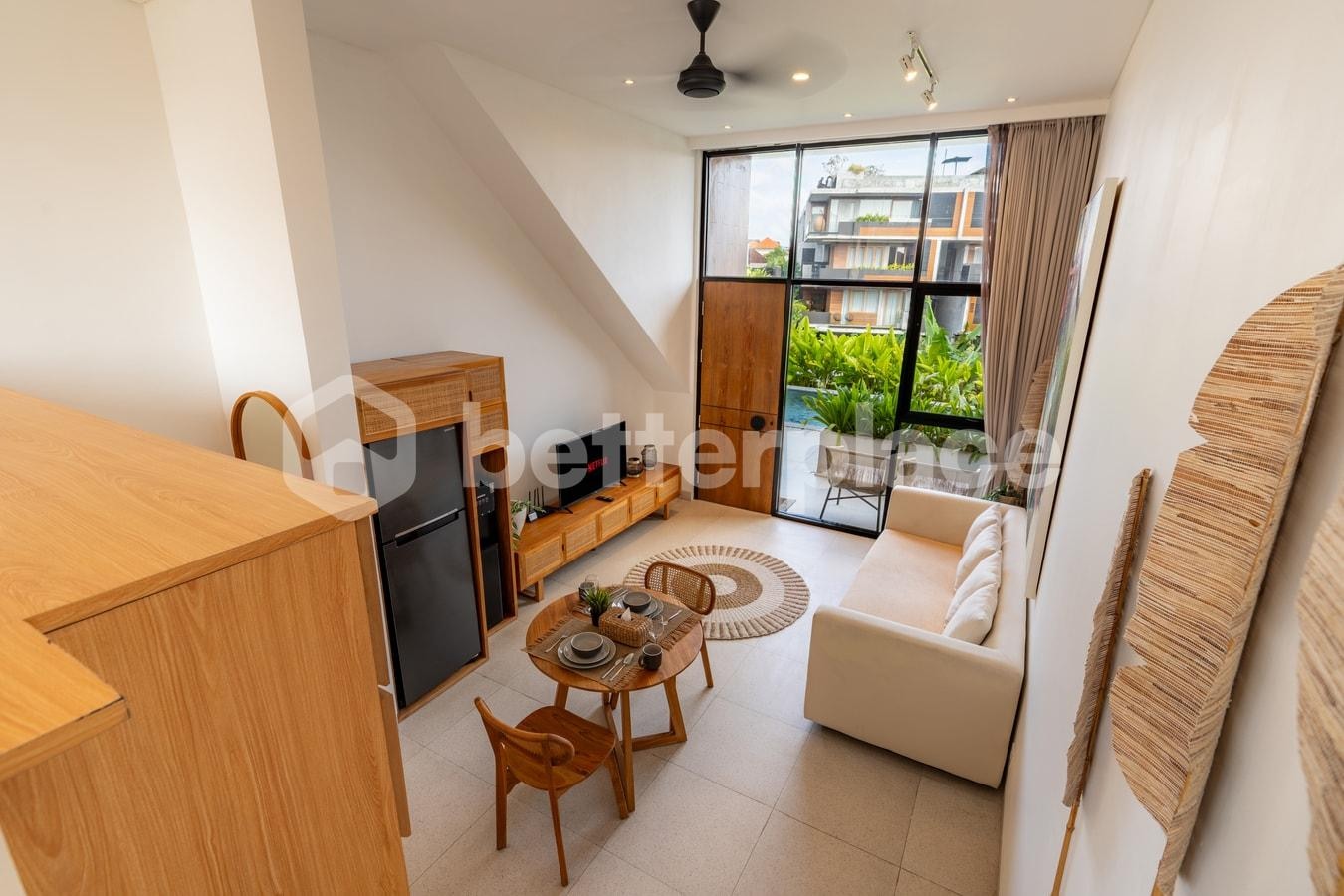 A Charming One Bedroom Loft Apartment in Batu Bolong, Just Few Minutes to The Beach