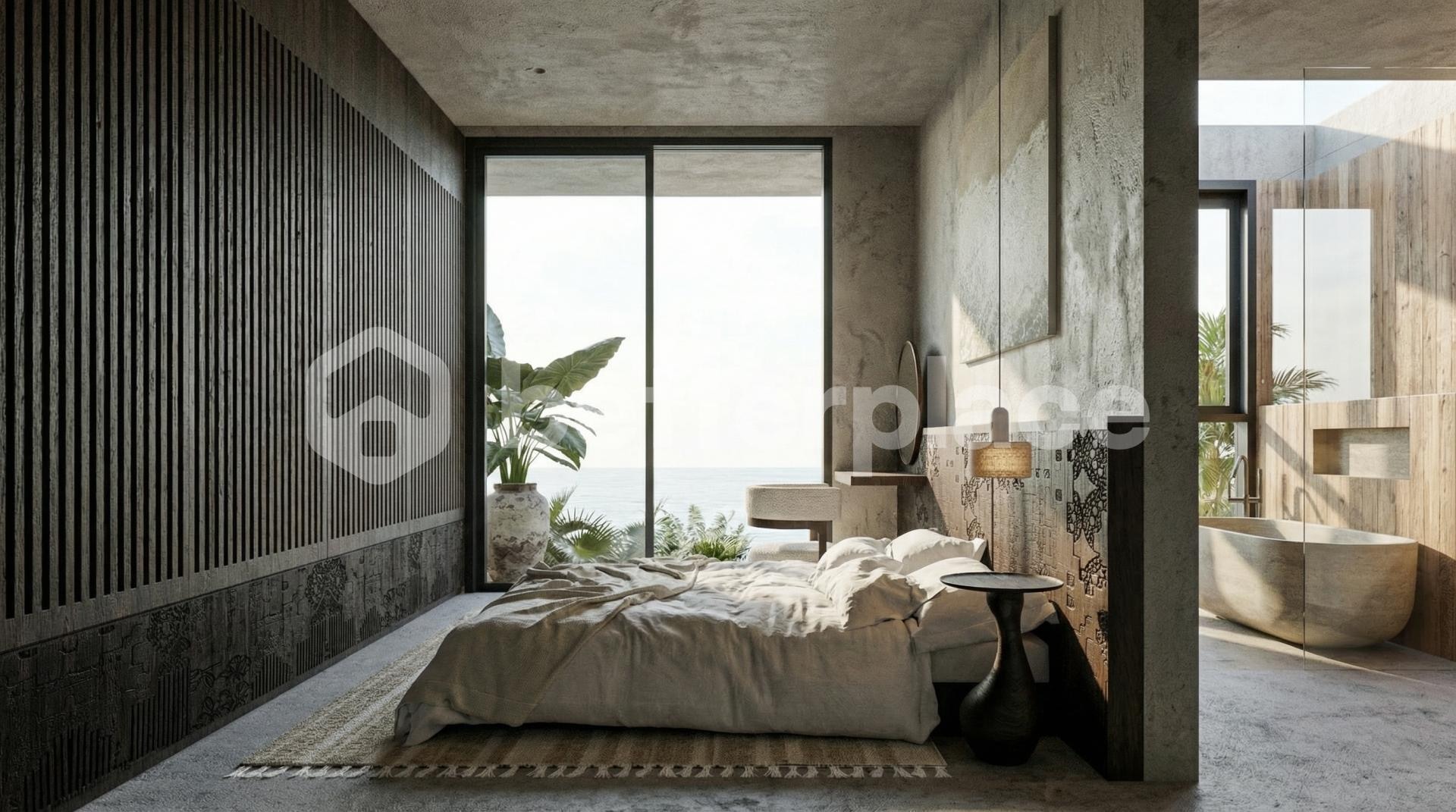 Live the High Life: Elegant and Furnished Leasehold 1-Bed Ocean View in Canggu – Lima Beach
