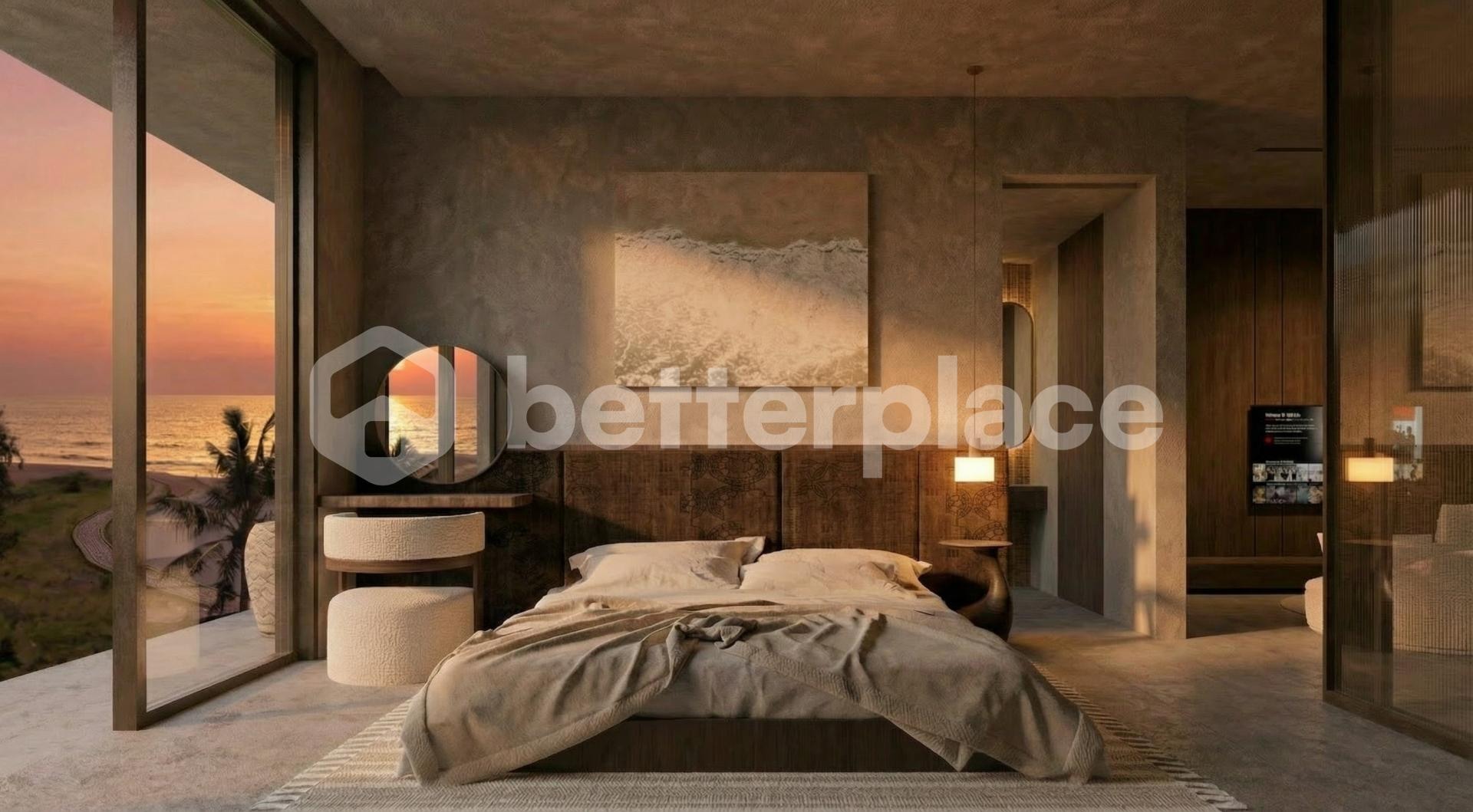 Live the High Life: Elegant and Furnished Leasehold 1-Bed Ocean View in Canggu – Lima Beach