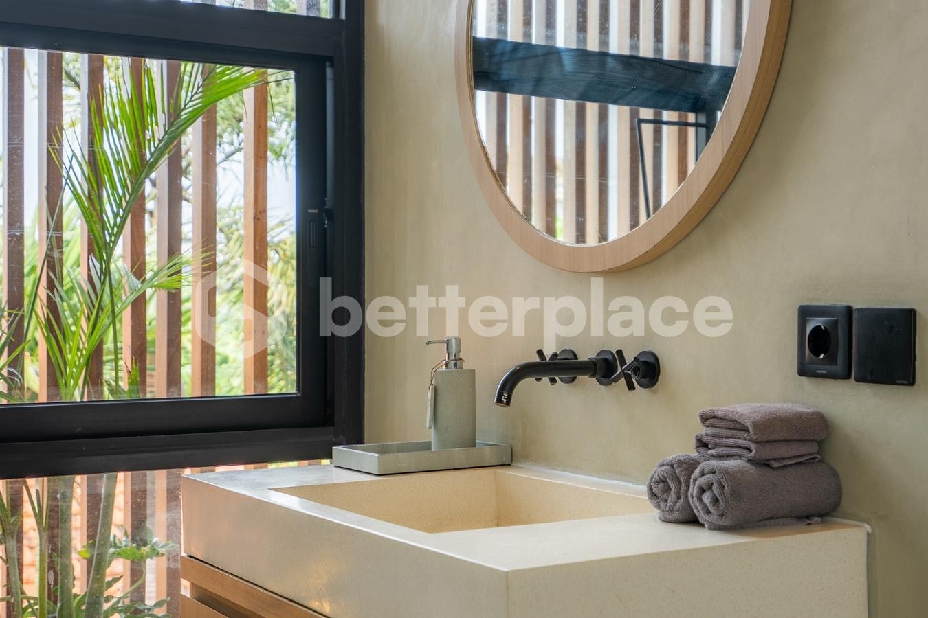 Tropical Contemporary 2 Bedroom Villa with Rooftop in Pererenan, 5 Minutes to the Beach