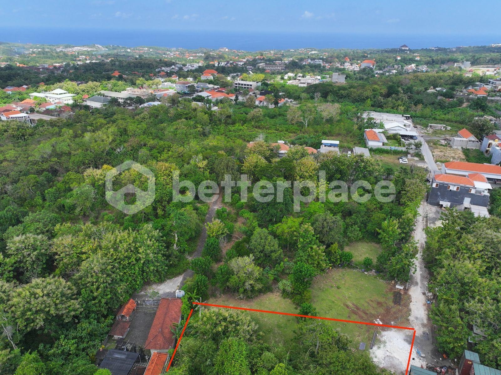 300 sqm Land for Leasehold in Ungasan, Strategic Investment Near Melasti and Uluwatu