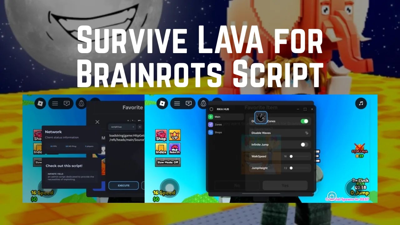 Latest Survive LAVA For Brainrots Script March 2026 Script Survive LAVA For Brainrots Script.webp
