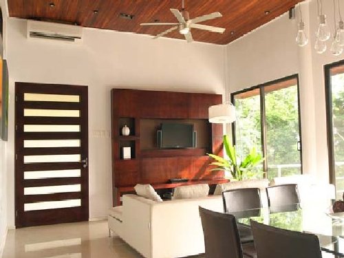 Spacious living room in deluxe rental property in Costa Rica