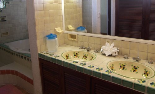 Tiled bathrooms  are clean and modern for your comfort