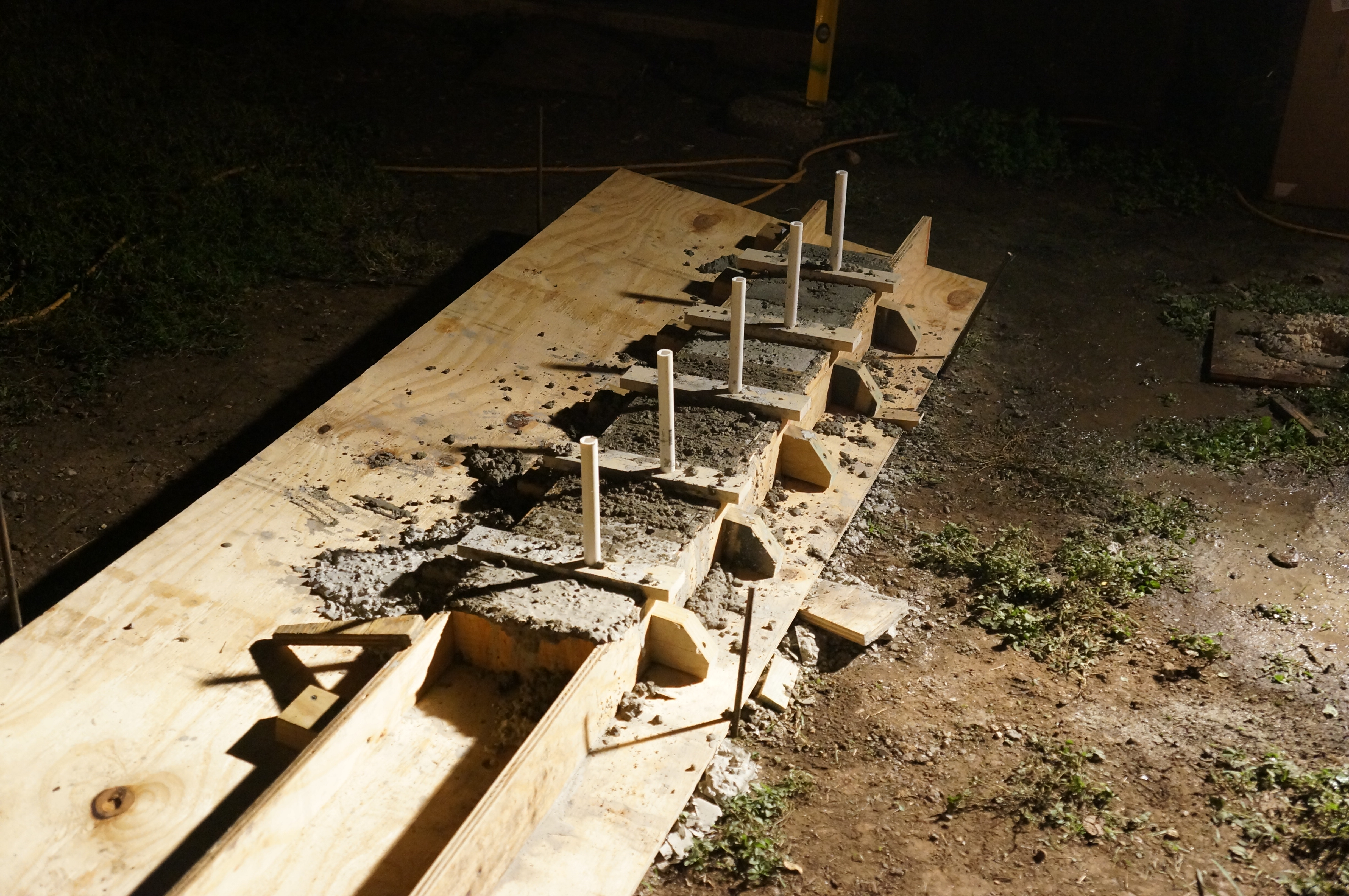 Pouring the foundation