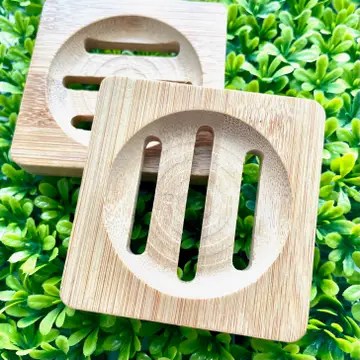 Bamboo Wood Tray for Soap or Shower Steamers 3" - Image 3