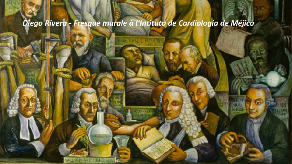 Diego Ribera - fresque murale à l'instituto de Cariologia de Méjico