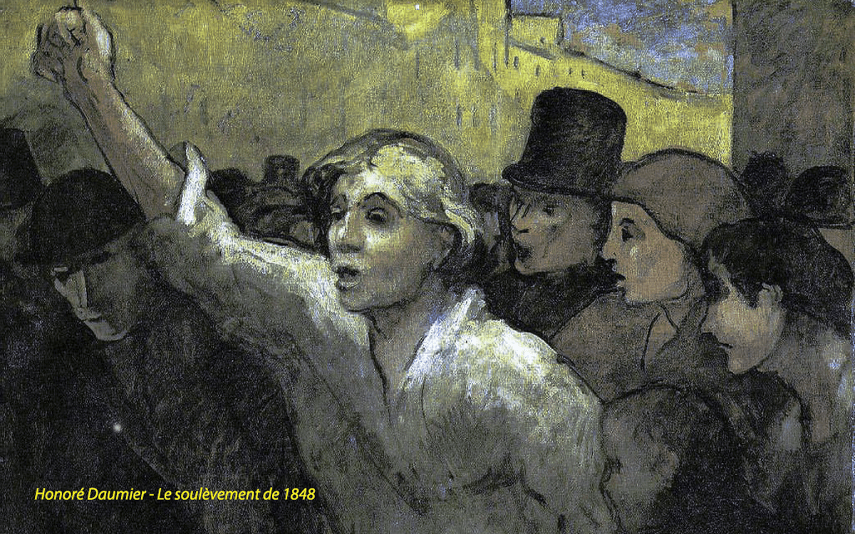 Honoré Daumier - Le soulèvement de 1848