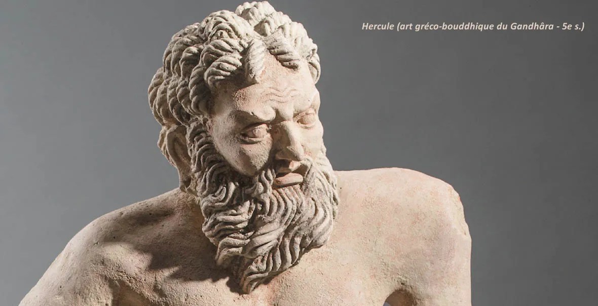 Hercule (art gréco-bouddhique du Gandhâra - 5e s.)