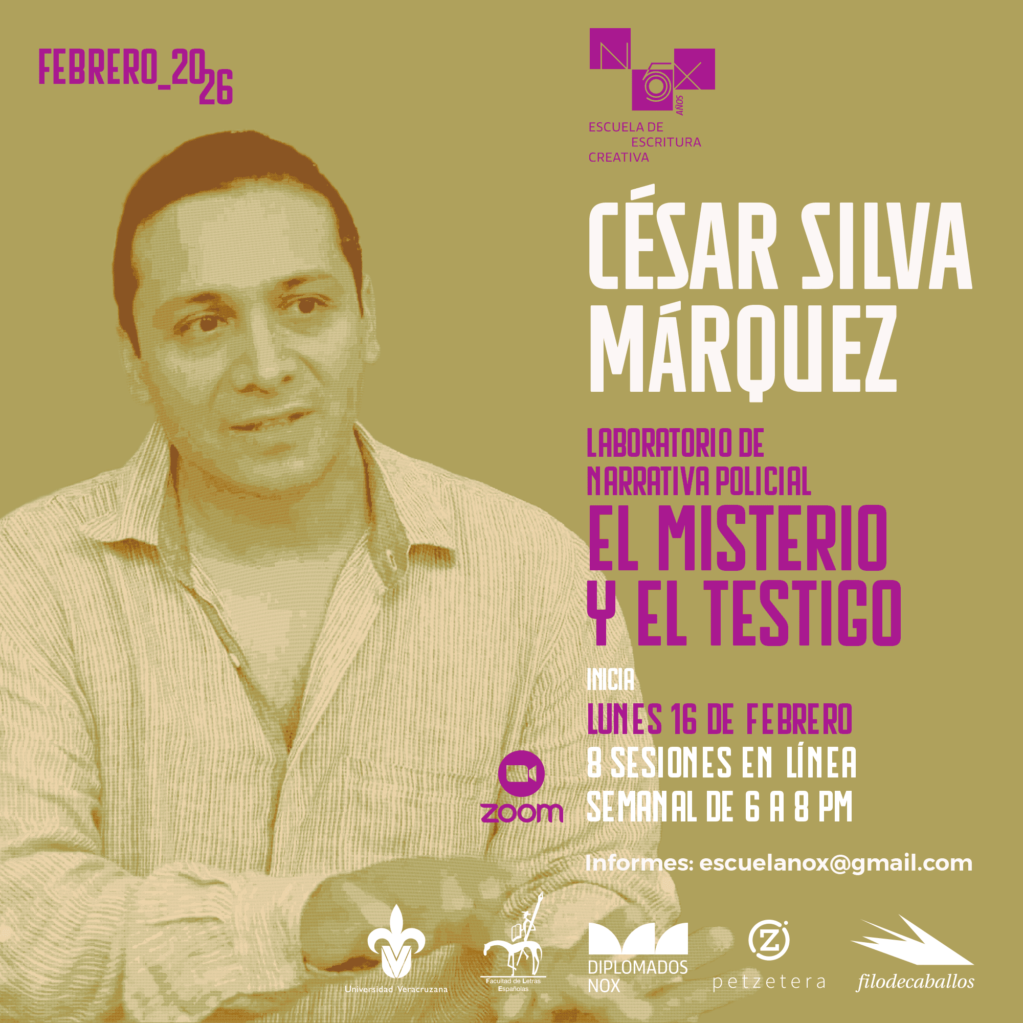 Taller de narrativa policial con César Silva Márquez