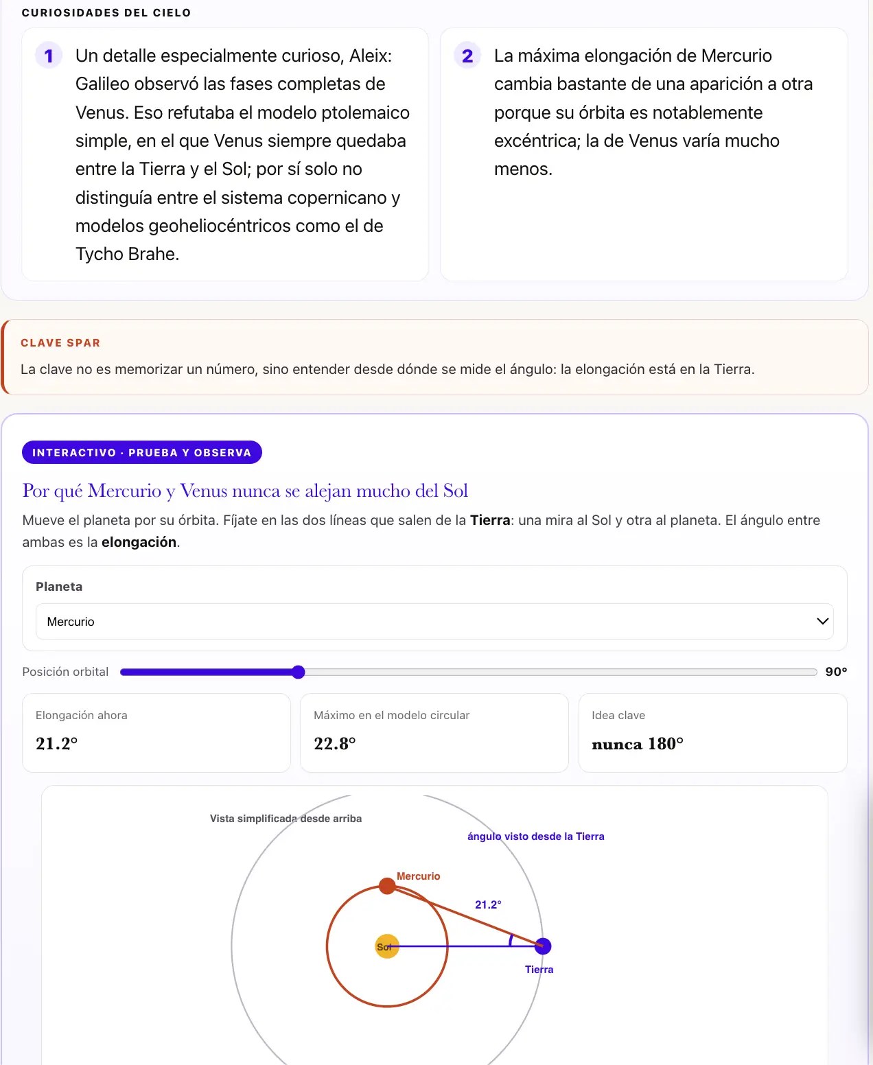 Captura de una minilección del curso de astronomía aplicada a la astrología
