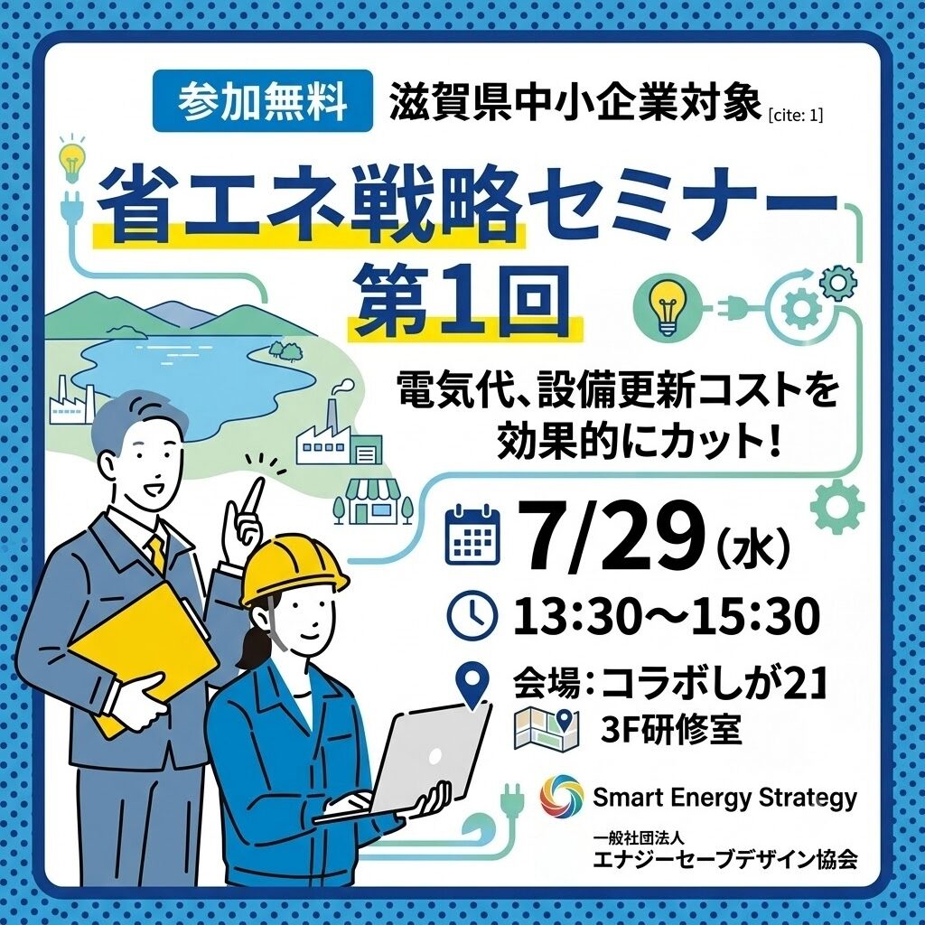 参加無料】中小企業向け「 Smart Energy Strategy セミナー（第1回