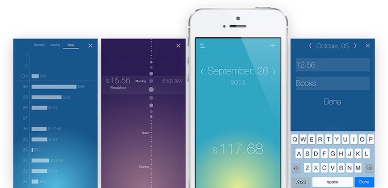 Lleva un control de tus gastos diarios con 5coins – Spend Everyday, compatible con iPhone y iPad