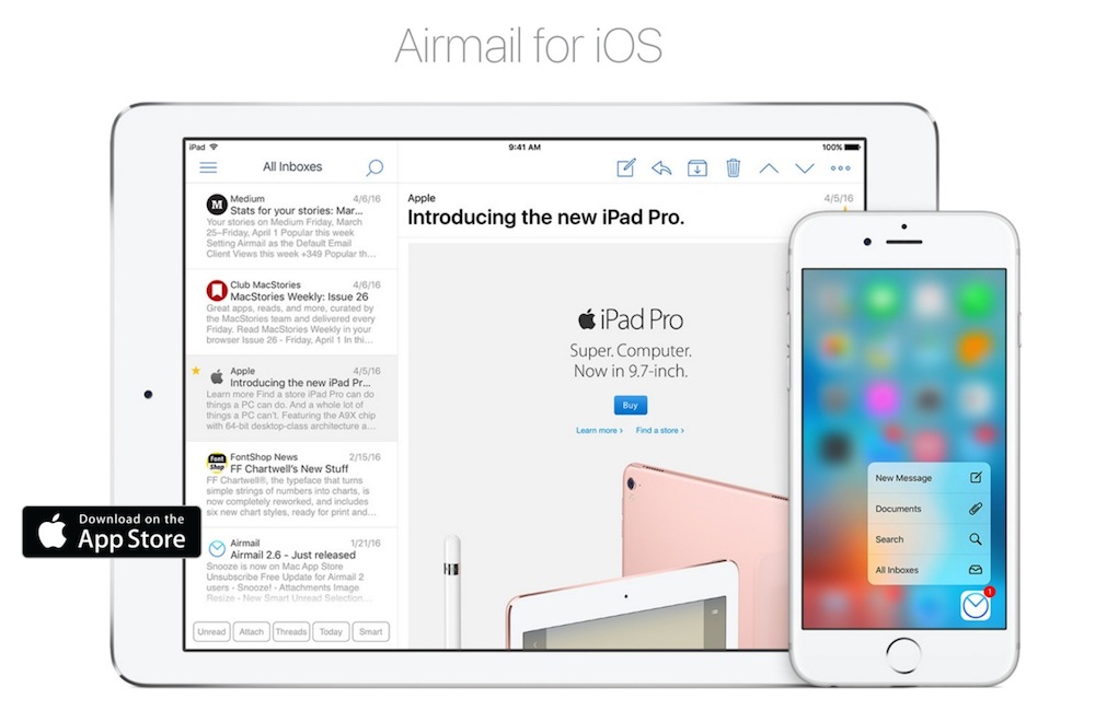 Airmail ya es compatible con iPad y añade multitud de novedades