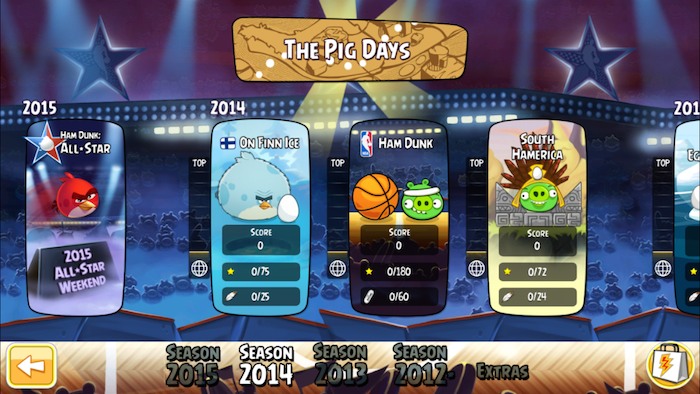 Angry Birds Seasons gratis para iPhone y iPad