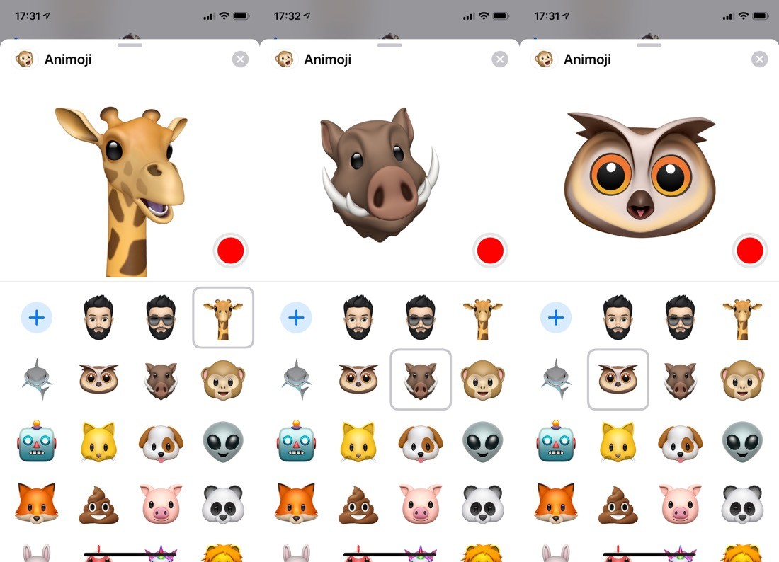 Animoji iOS 12.2