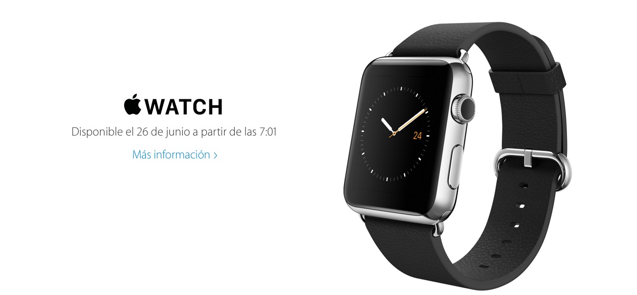 El Apple Watch se podrá comprar en España a partir de las 7:01 del día 26