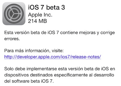 Todas las novedades de la beta 3 de iOS 7