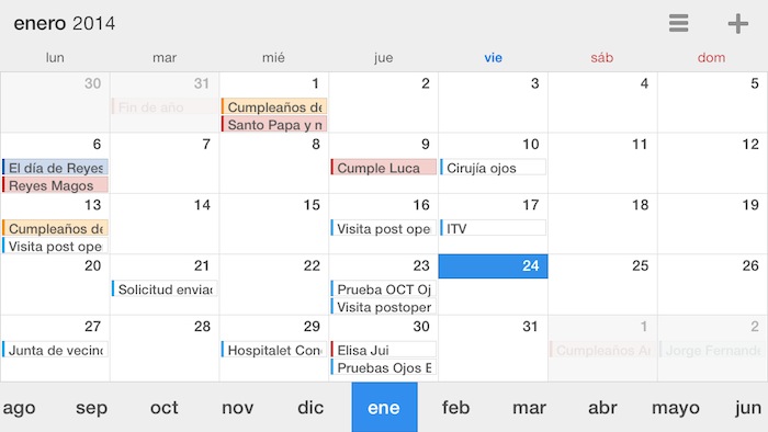 Calendars 5, otra muy buena alternativa al calendario de iOS 7
