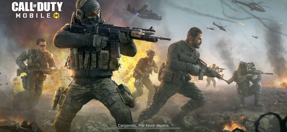 Pantalla de carga de Call of Duty Mobile para iPhone