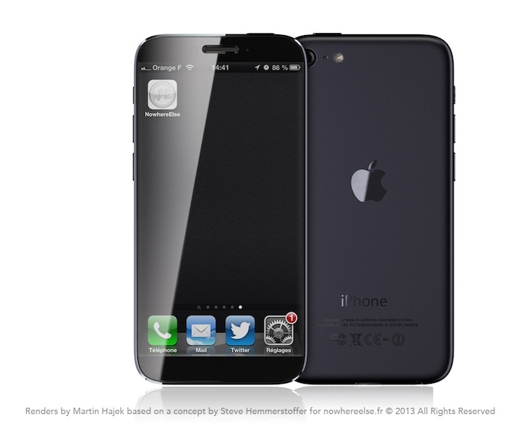 Concepto de iPhone 6 con pantalla de 4,8 pulgadas