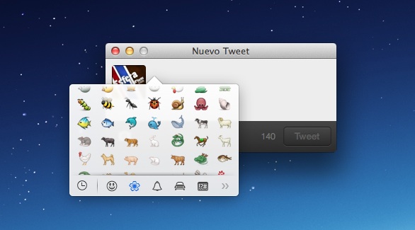 Fondos de pantalla ocultos e iconos Emoji en OS X Mavericks