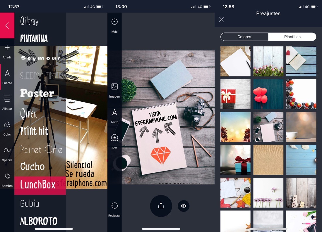 Fontmania - Texto en fotos