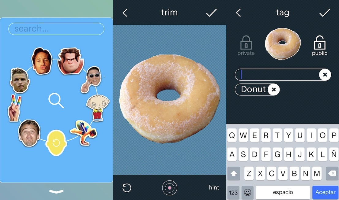 Crea iconos con tus propias fotos usando imojiapp para iPhone
