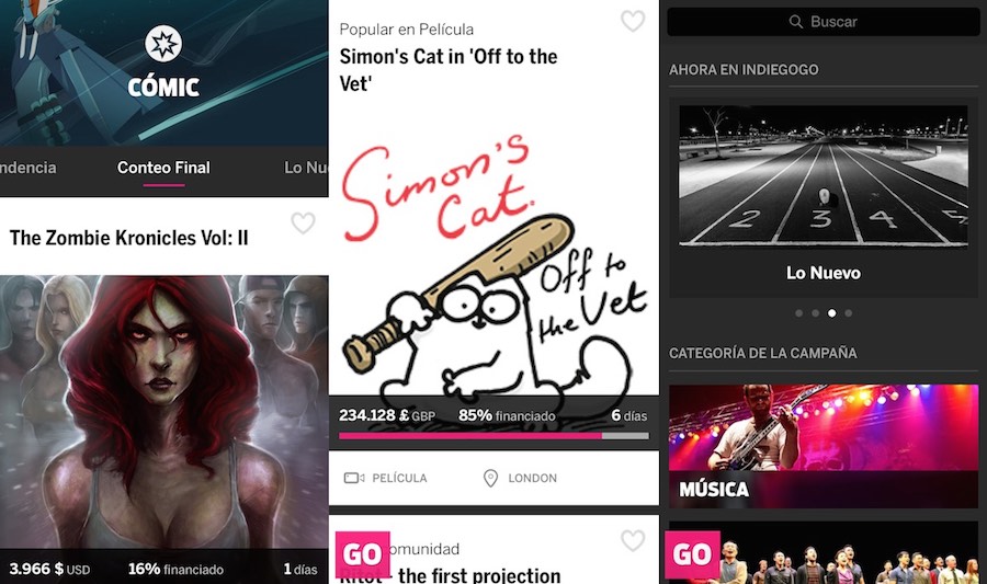 La aplicación de Indiegogo llega a la App Store