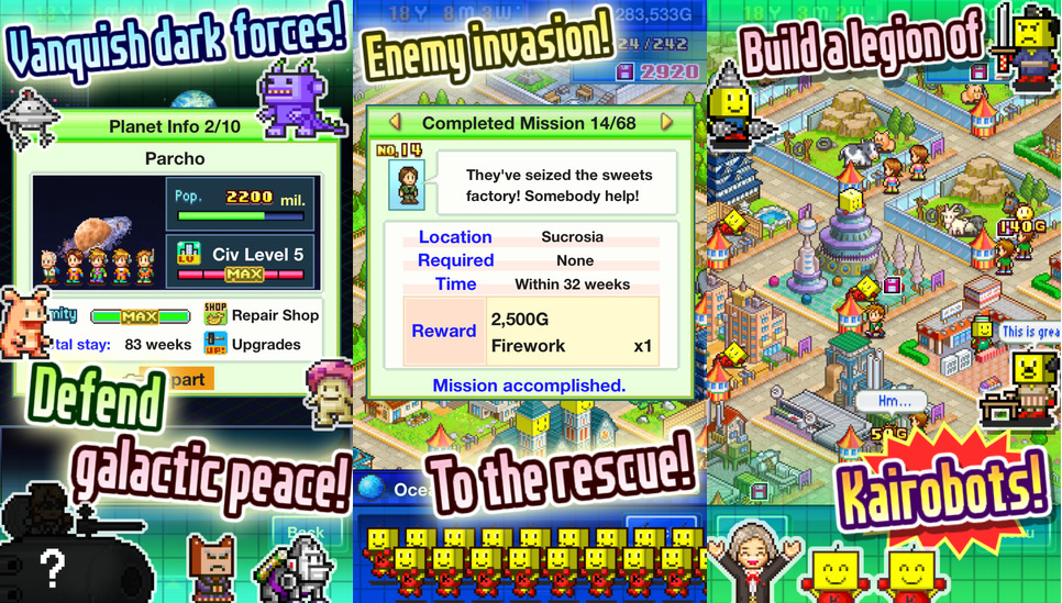 Kairobotica, el nuevo juego de Kairosoft