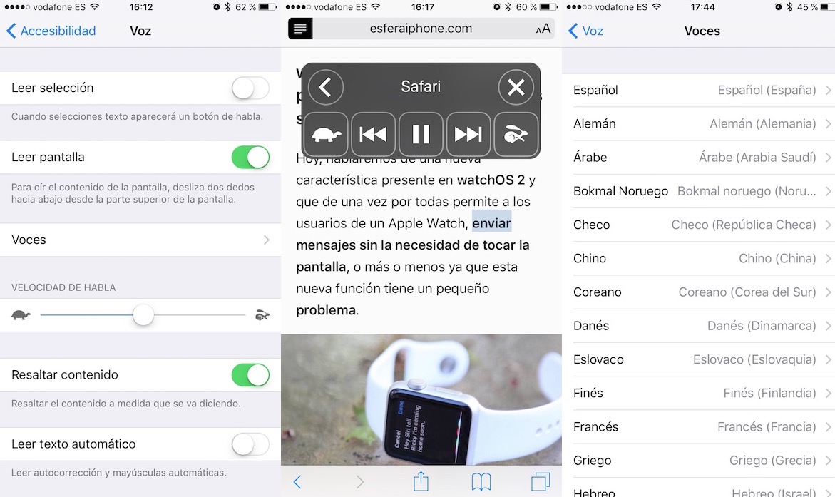Cómo hacer que Siri nos lea textos en iOS 9 con la opción Leer pantalla