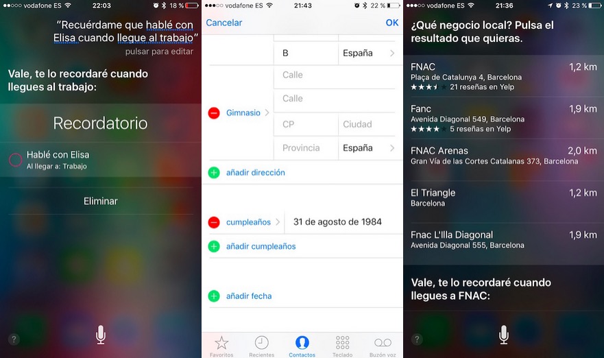 Cómo usar los Recordatorios de localización con Siri en iOS 9