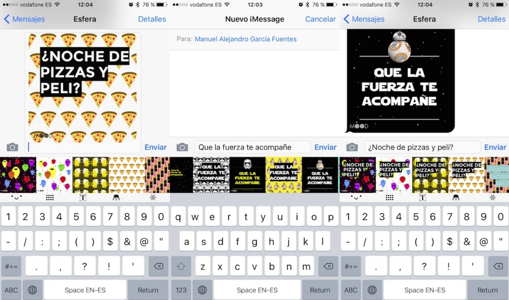 Mood Keyboard: envía imágenes con textos personalizados desde el teclado