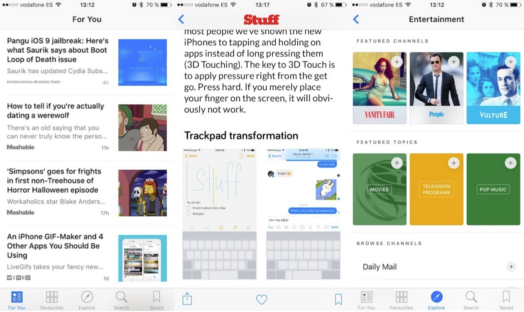 Activa la app News de iOS 9 en los países no compatibles