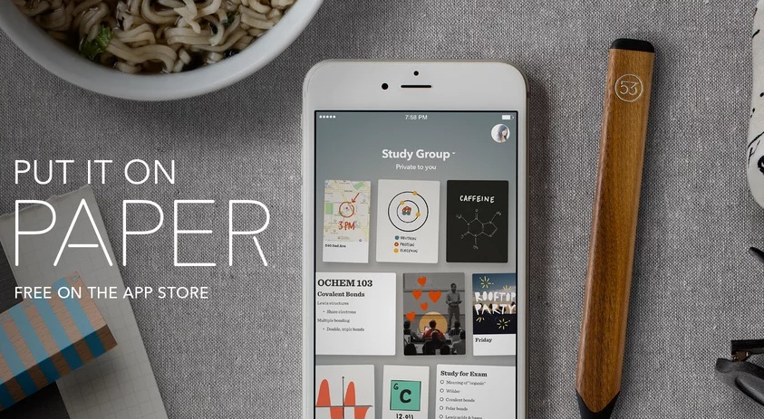 Paper, la app de FiftyThree, ya es compatible con iPhone