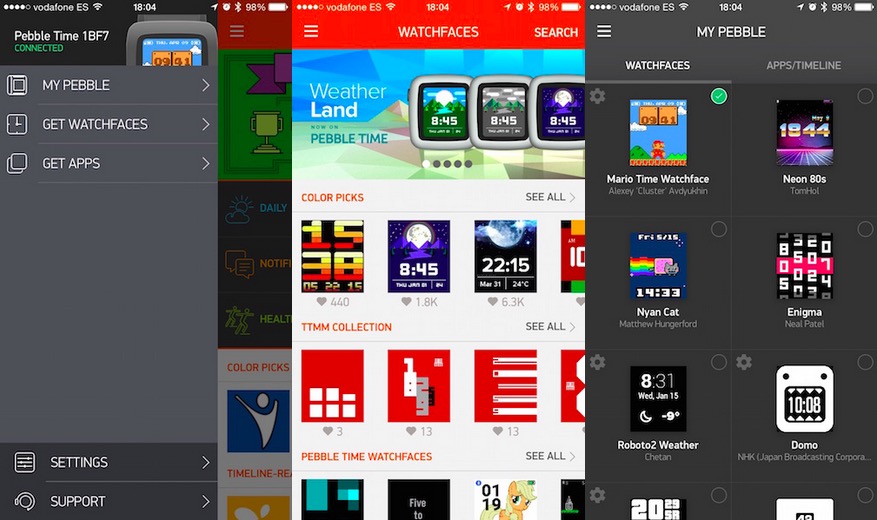 ¡Por fin! La app para el Pebble Time llega a la App Store
