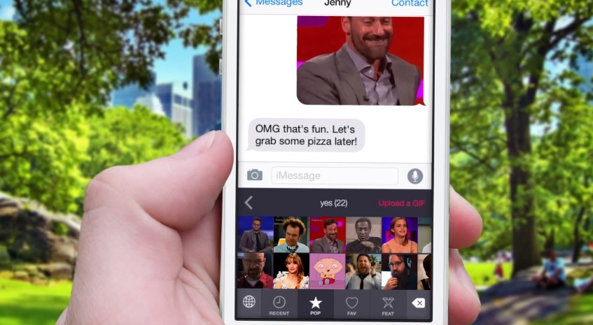 Popkey, el teclado para iOS 8 que nos permitirá añadir animaciones GIF