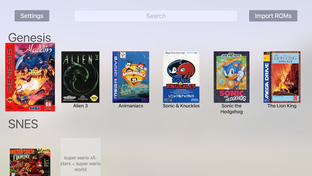 Cómo instalar el emulador Provenance en el nuevo Apple TV (multi Sega y Nintendo)