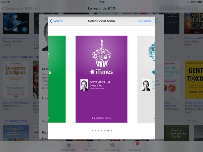 La tienda de iBooks ya permite regalar libros a nuestros amigos y familiares
