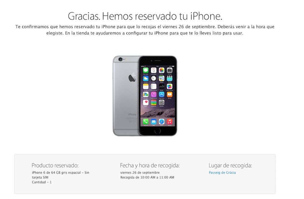 Ya se puede reservar el iPhone 6 y iPhone 6 Plus en las Apple Store de España